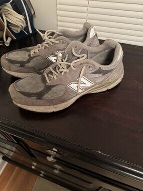 New Balance 990 V3 Gray Mens Size 14 D Running Shoes M990GL3 USA